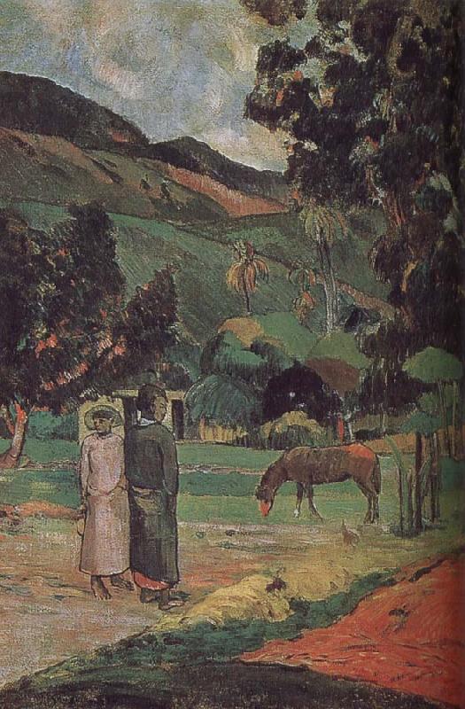 Paul Gauguin Ma and scenery France oil painting art